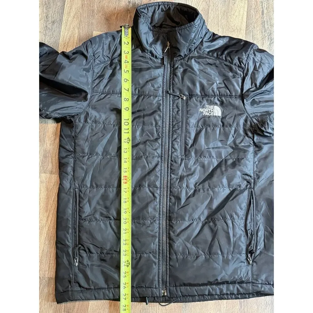 The North Face Men's Full Zip Quilted Puffer Jacket Black Insulated Size Medium